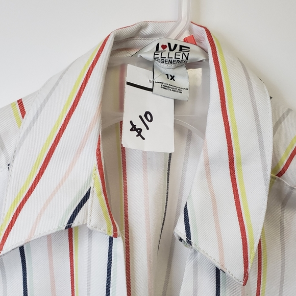 Love Ellen Degeneres Ladies Tops Stripe - Picture 3 of 3